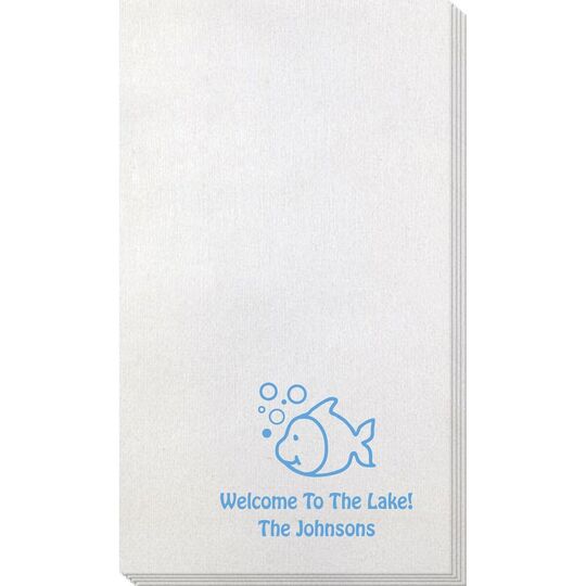 Happy Little Fish Bamboo Luxe Guest Towels